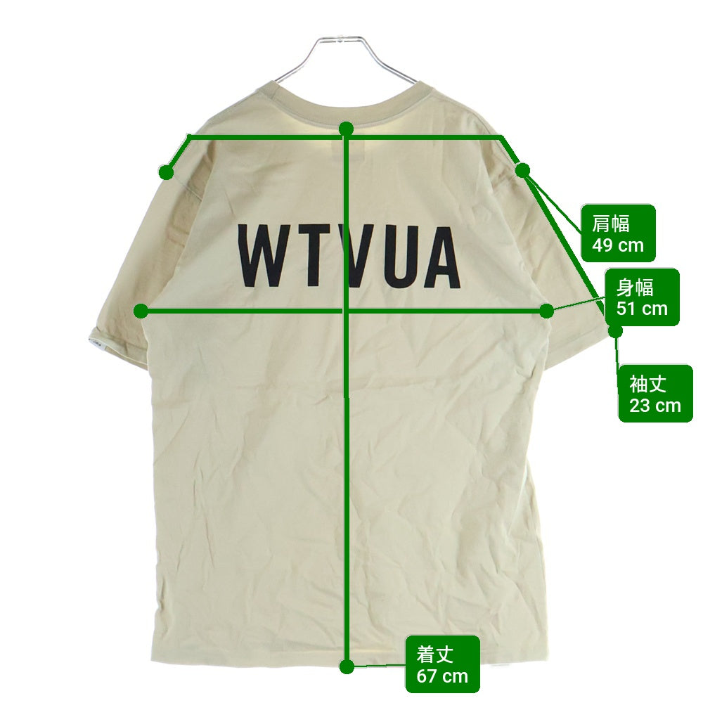 WTAPS(ダブルタップス) SCREEN TEE 両面プリント 半袖Tシャツ カットソー ベージュ
