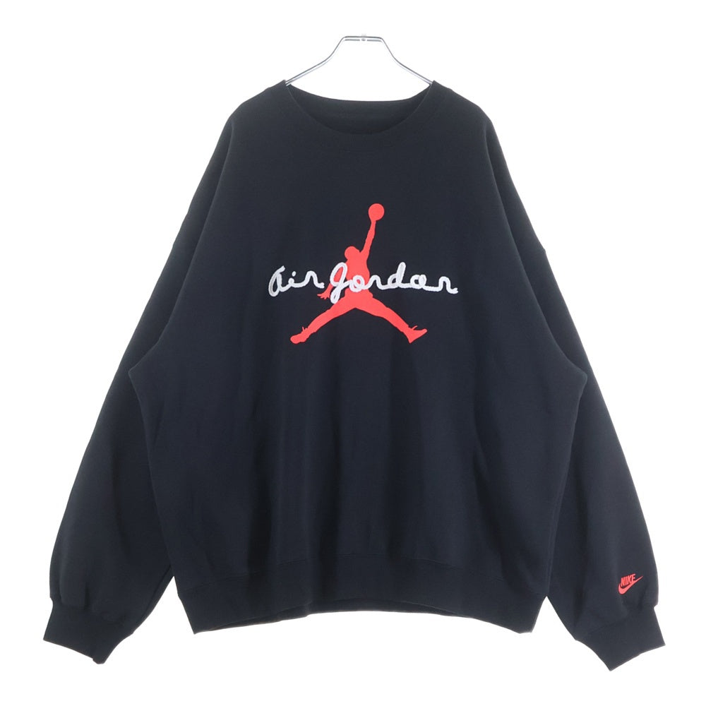 NIKE(ナイキ) JORDAN BROOKLYN AJ6 フリース L/S スウェット クルーネック IF1845-010 ブラック