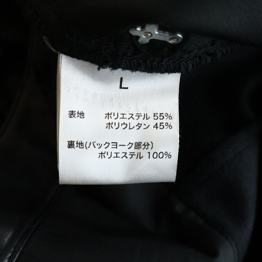 LAST NEST(ラスト ネスト) 25SS LEATHER SLIM TROUSER フェイクレザーパンツ ブラック