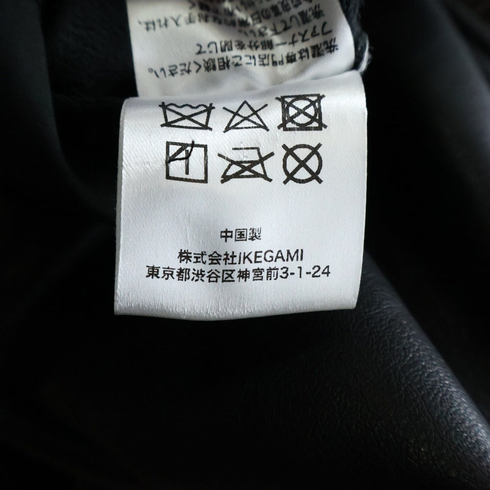 LAST NEST(ラスト ネスト) 25SS LEATHER SLIM TROUSER フェイクレザーパンツ ブラック