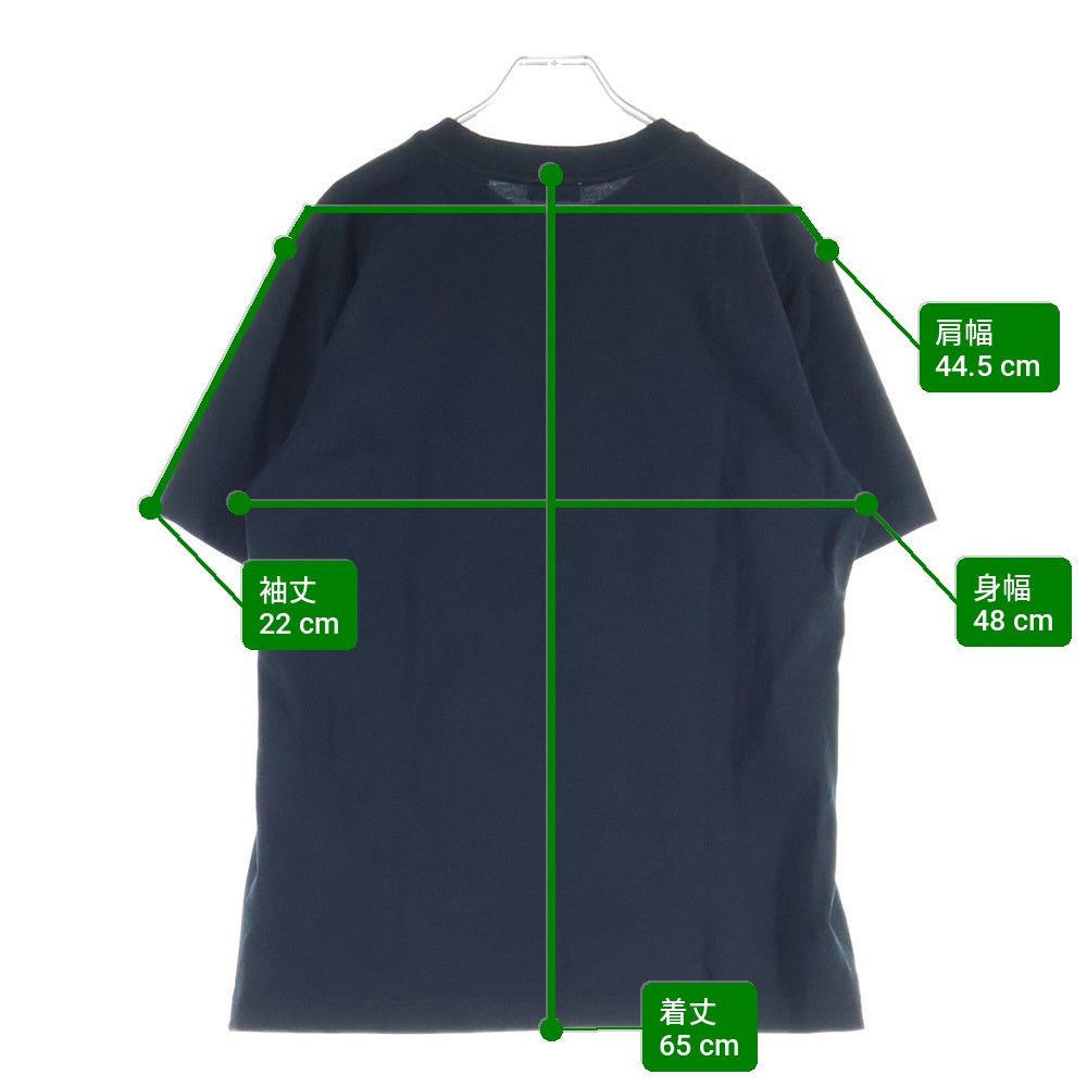 BURBERRY(バーバリー) KNIGHT STAMP COTTON TEE フロントプリント 半袖Tシャツ カットソー ブラック 8110953