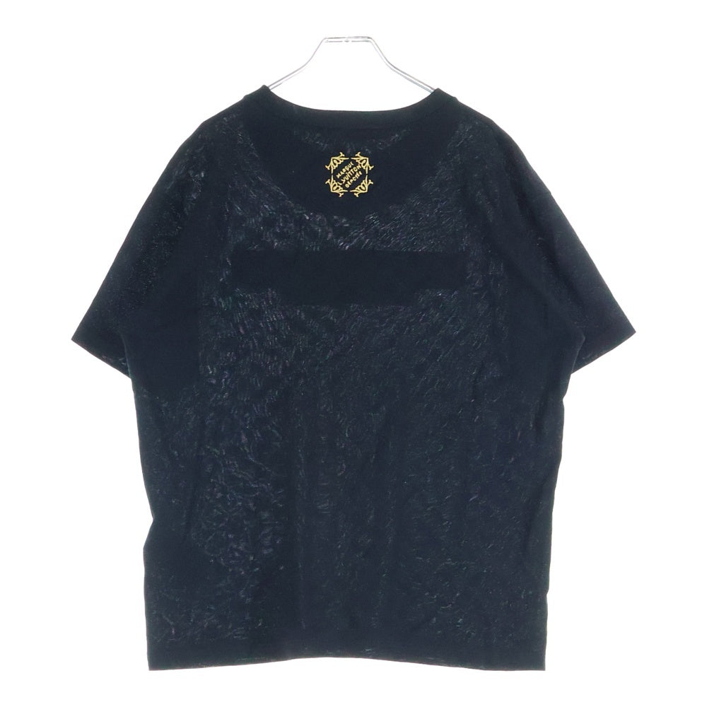 LOUIS VUITTON(ルイヴィトン) 25AW エンベリッシュド ダミエ 刺繍ロゴ 半袖Tシャツ カットソー ブラック RM252MM JUV HTY10W