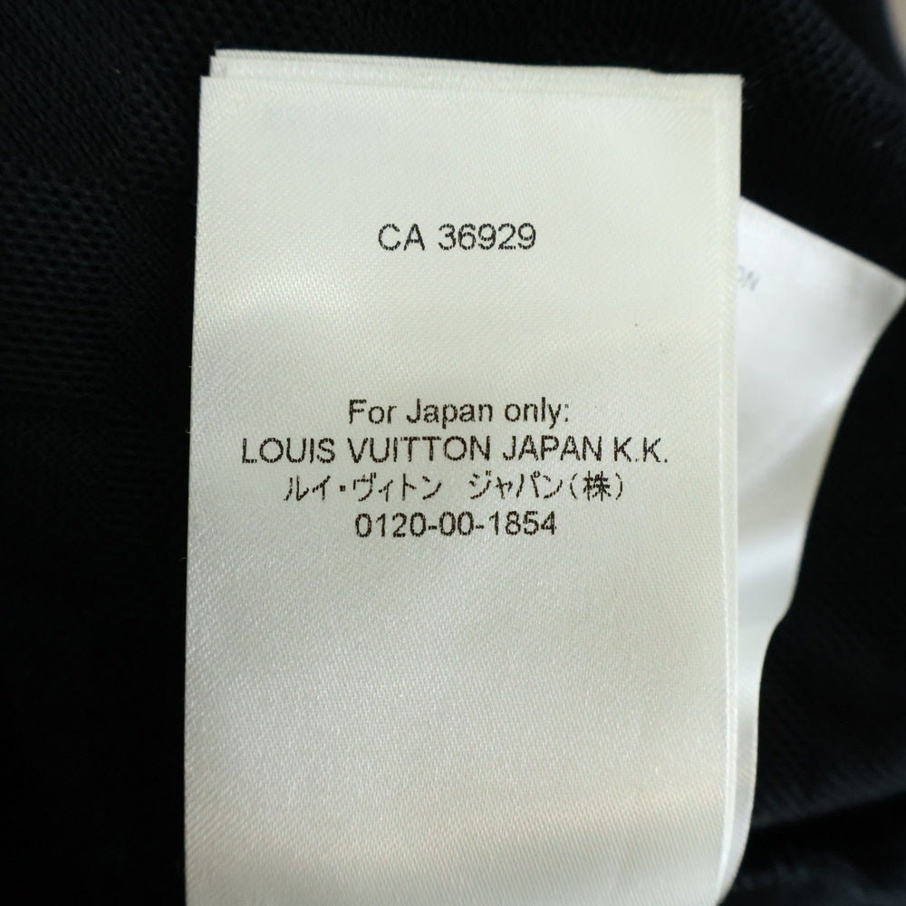 LOUIS VUITTON(ルイヴィトン) 25AW エンベリッシュド ダミエ 刺繍ロゴ 半袖Tシャツ カットソー ブラック RM252MM JUV HTY10W