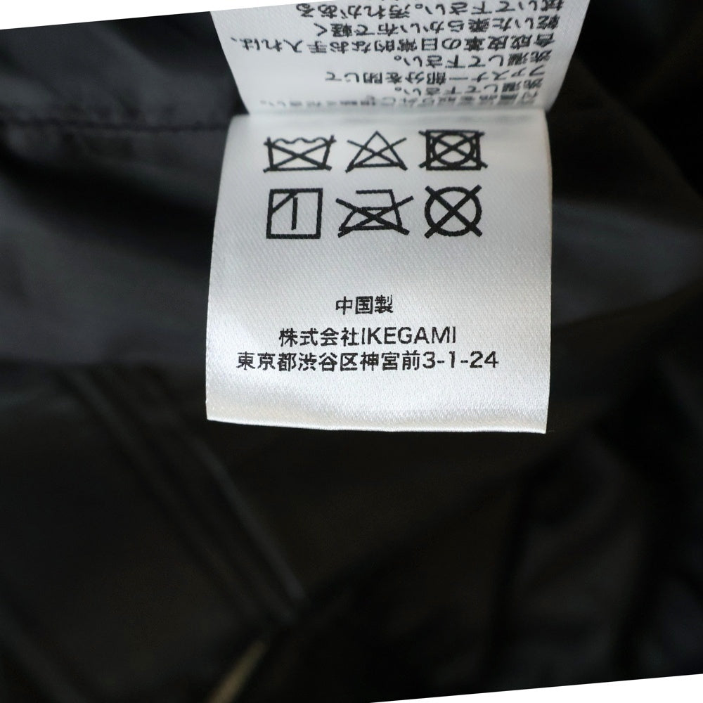 LAST NEST(ラスト ネスト) 25SS LEATHER SWING TOP フェイクレザー スウィングトップ ジップアップジャケット ブラック