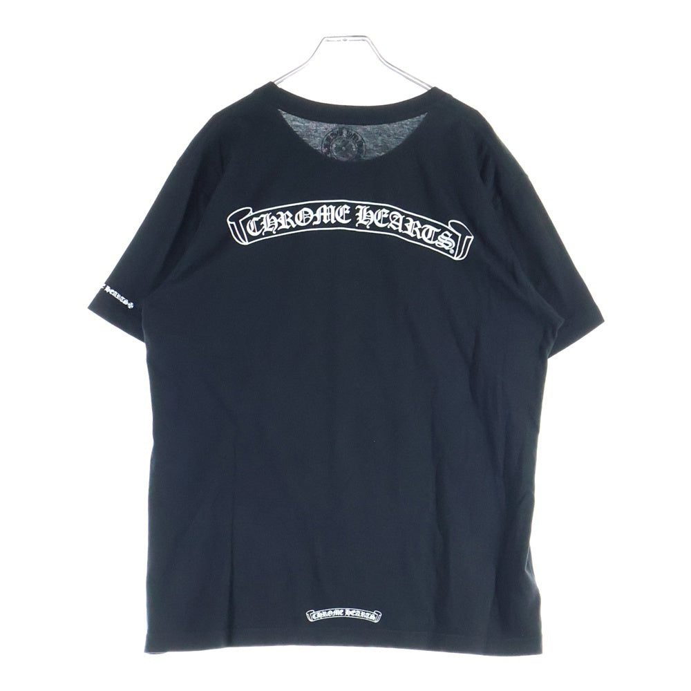 CHROME HEARTS(クロムハーツ) CH T-SHRT バックスクロールラベル ホースシューポケット 半袖Tシャツ カットソー ブラック