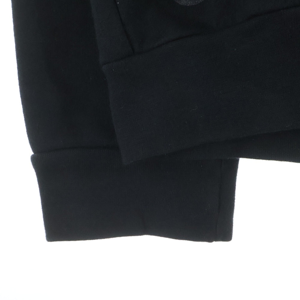 CHROME HEARTS(クロムハーツ) Horseshoe Crewneck Sweatshirt ホースシュープリント 袖フローラル クルーネックスウェットトレーナー ブラック
