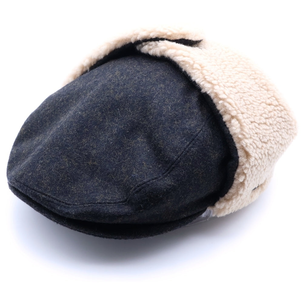 KANGOL(カンゴール) ×STABRIDGE the apartment The Apartment BUGATTI ボア ンチング グレー/ベージュ K4619PJ