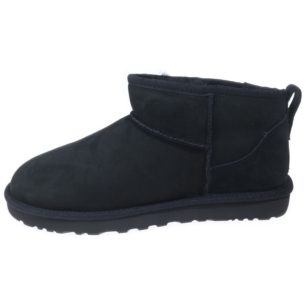 UGG(アグ) M CLASSIC ULTRA MINI ムートンブーツ ブラック US10/28cm 1137391
