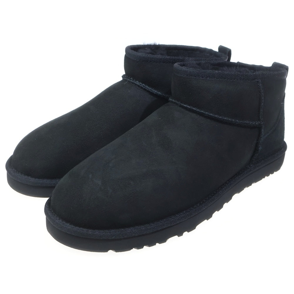 UGG(アグ) M CLASSIC ULTRA MINI ムートンブーツ ブラック US10/28cm 1137391