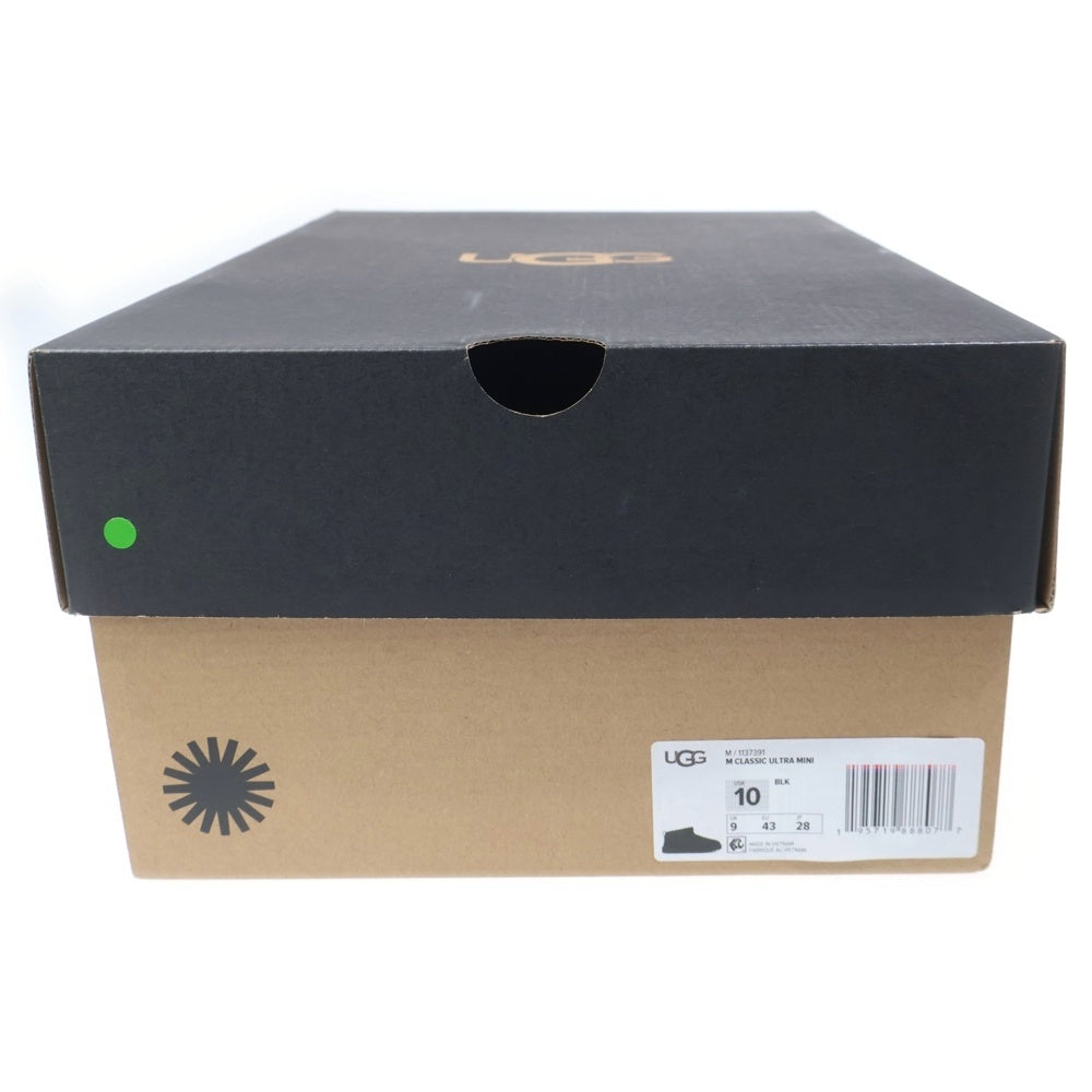 UGG(アグ) M CLASSIC ULTRA MINI ムートンブーツ ブラック US10/28cm 1137391