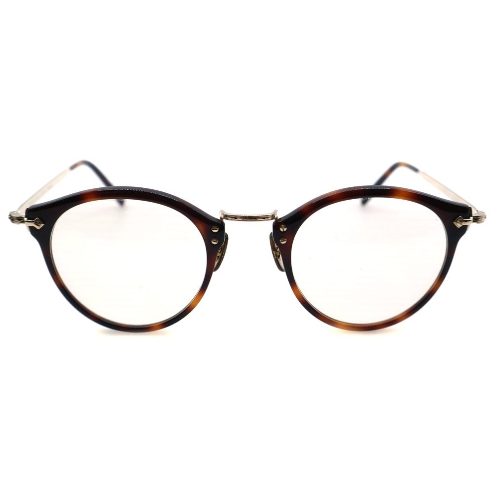 OLIVER PEOPLES(オリバーピープルズ) 505 SUN DM 雅 Polarized コンビ ラウンドフレーム サングラス アイウェア 眼鏡 ブラウン/ゴールド