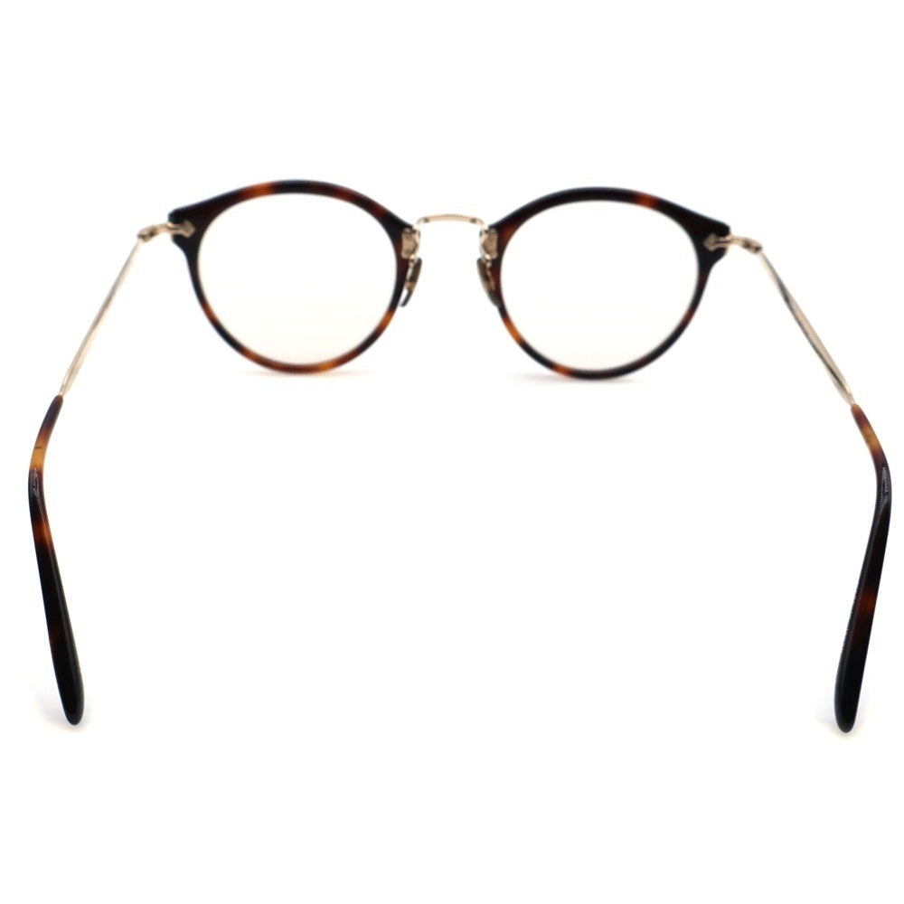 OLIVER PEOPLES(オリバーピープルズ) 505 SUN DM 雅 Polarized コンビ ラウンドフレーム サングラス アイウェア 眼鏡 ブラウン/ゴールド