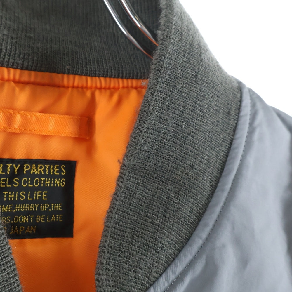 WACKO MARIA(ワコマリア) 24AW LEOPARD FAUX FUR MA-1 FLIGHT JACKET レオパード フライトジャケット グレー/オレンジ 24FW-WMO-ML02