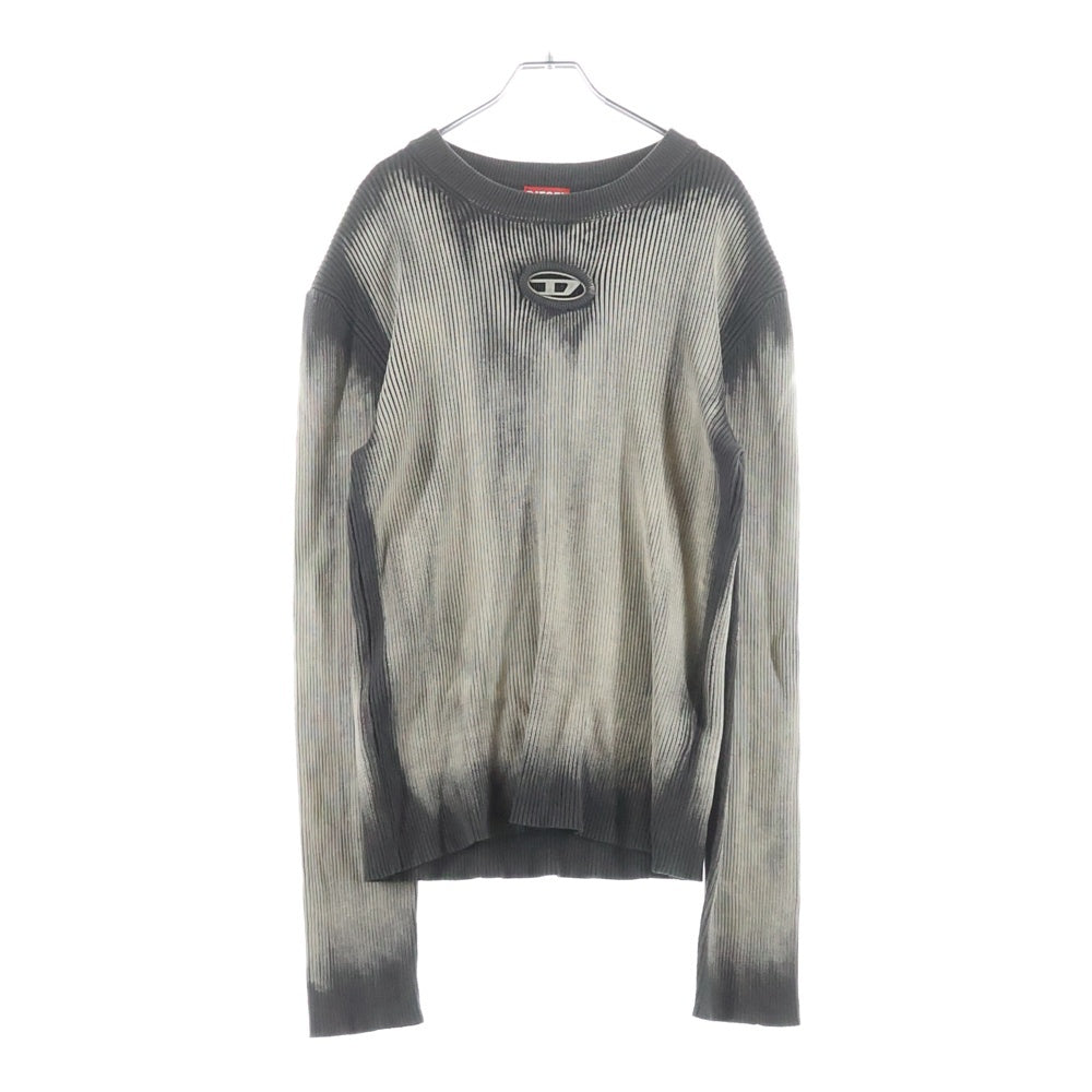 DIESEL(ディーゼル) K-Darin Treated Jumper 長袖ニットセーター グレー A12455 0BNAD
