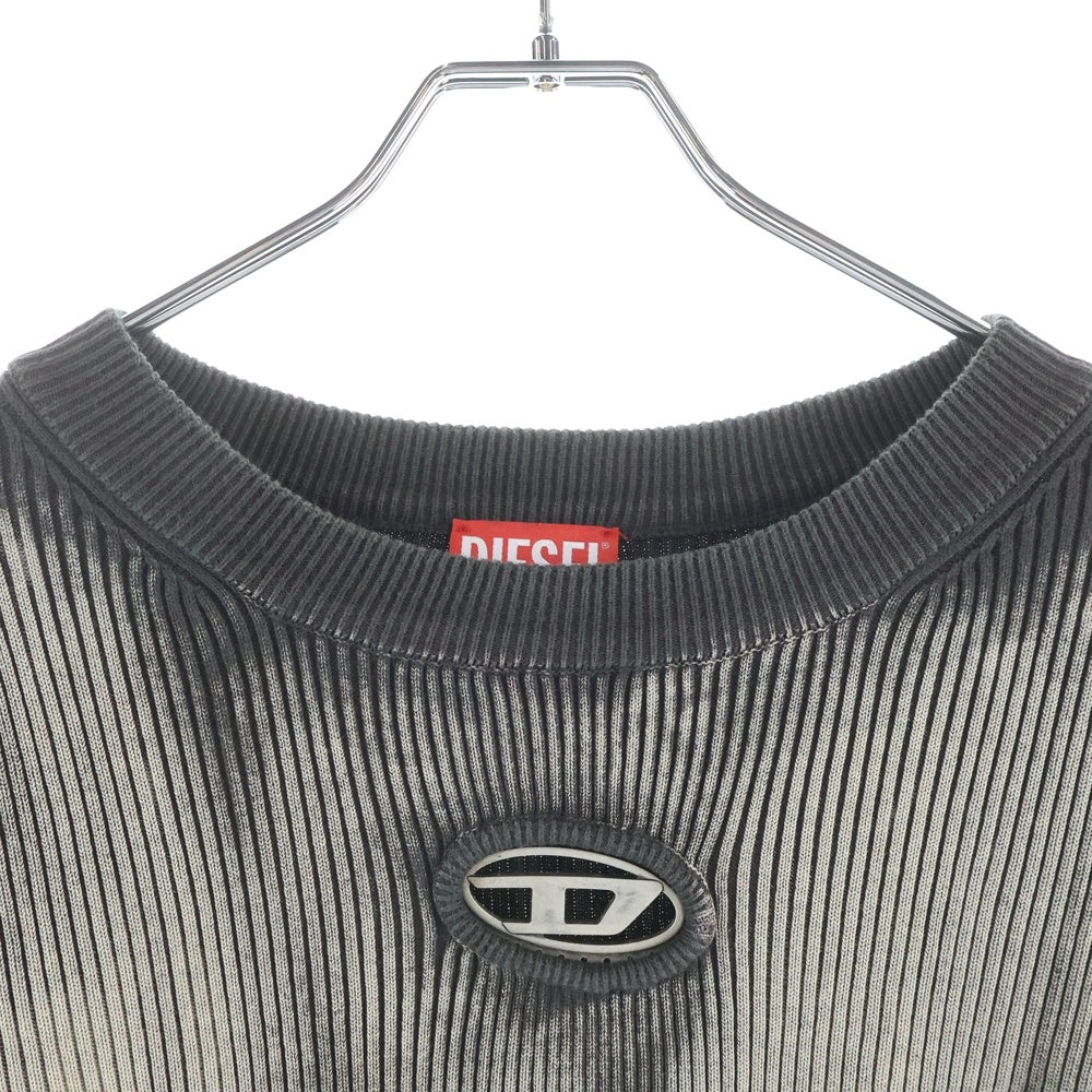 DIESEL(ディーゼル) K-Darin Treated Jumper 長袖ニットセーター グレー A12455 0BNAD