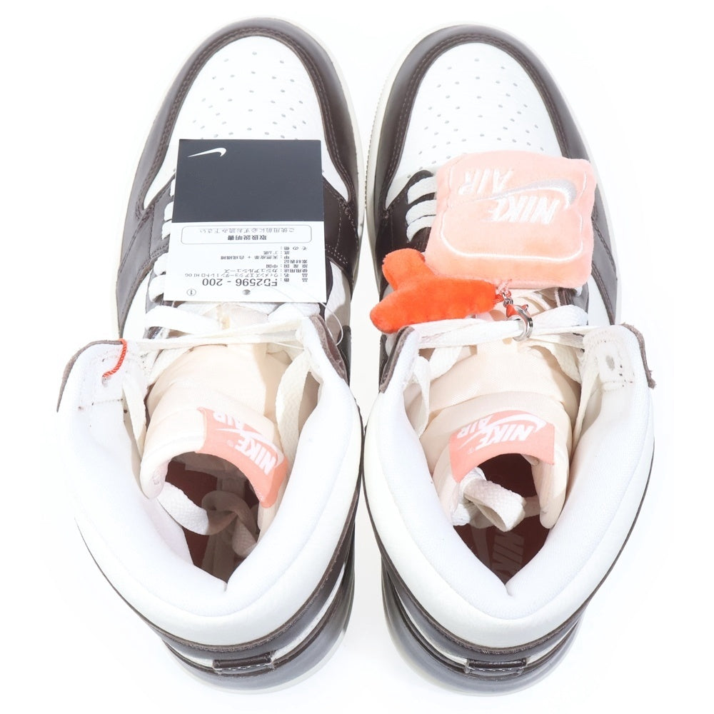 NIKE(ナイキ) WMNS AIR JORDAN 1 HIGH OG FD2596-200 ウィメンズ エアジョーダン1 ハイカットスニーカー ブラウン/ホワイト US10/27.0cm レディース