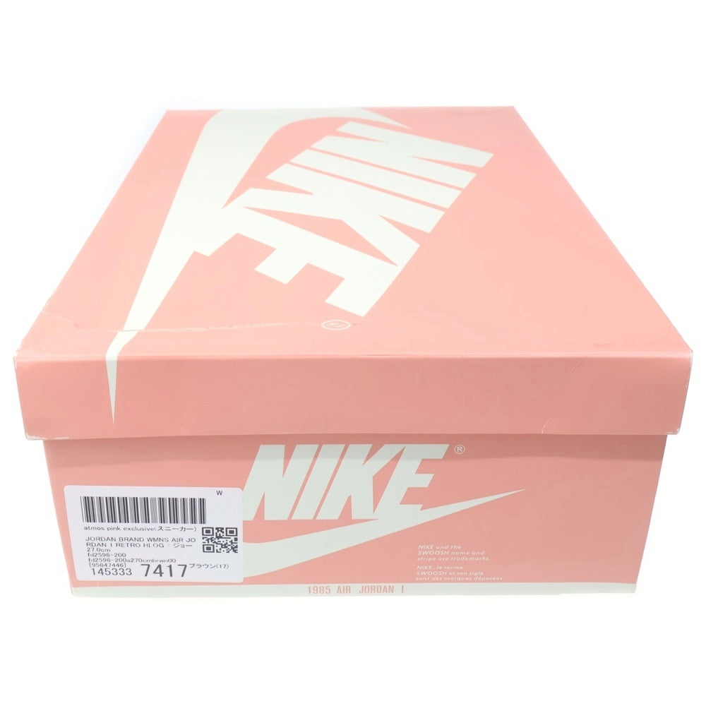 NIKE(ナイキ) WMNS AIR JORDAN 1 HIGH OG FD2596-200 ウィメンズ エアジョーダン1 ハイカットスニーカー ブラウン/ホワイト US10/27.0cm レディース