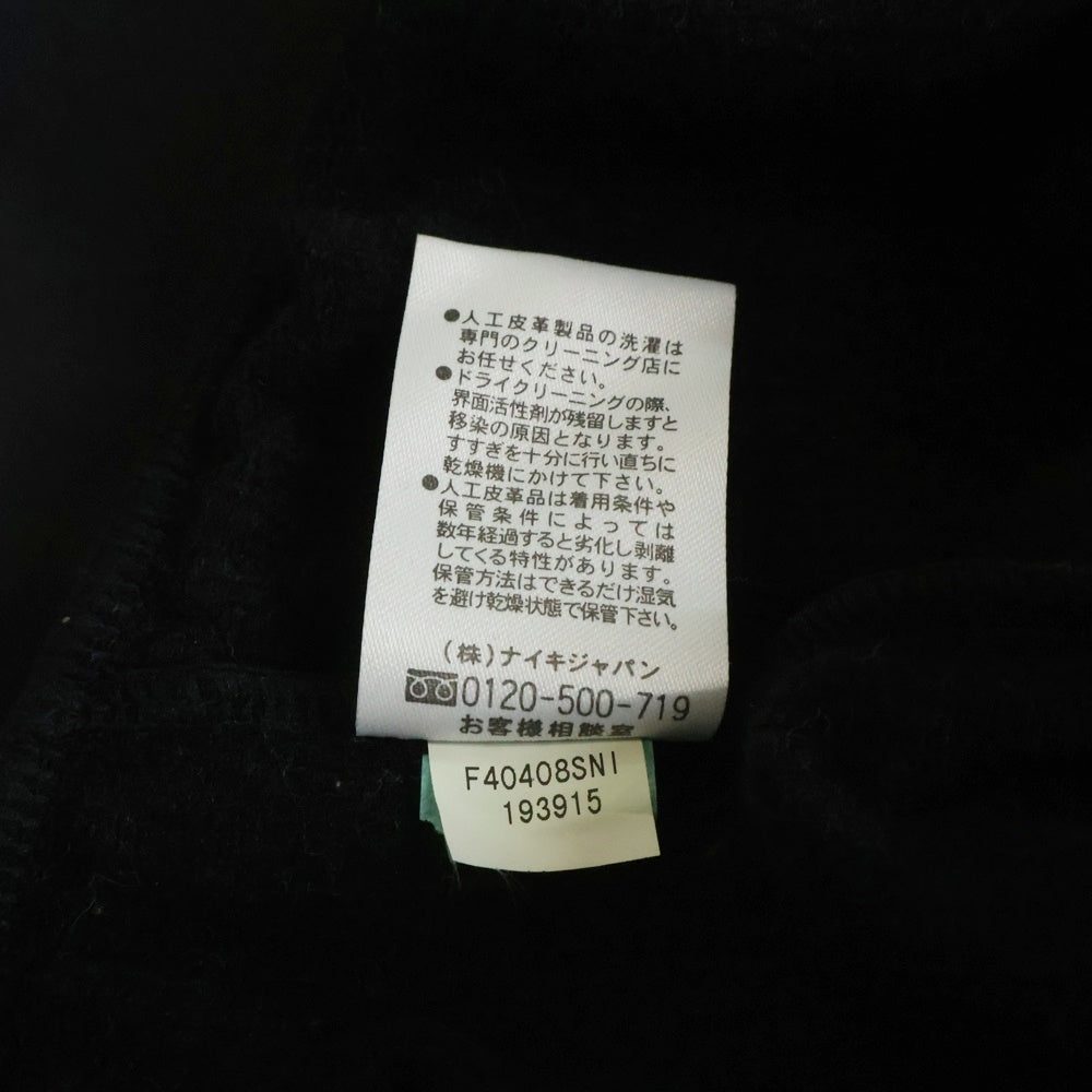 F.C.R.B./F.C.Real Bristol/FCRB(エフシーアールビー/エフシーレアルブリストル) ×TRACK JACKET ナイキ レザー切替 トラックジャケット ブラック 193915-010