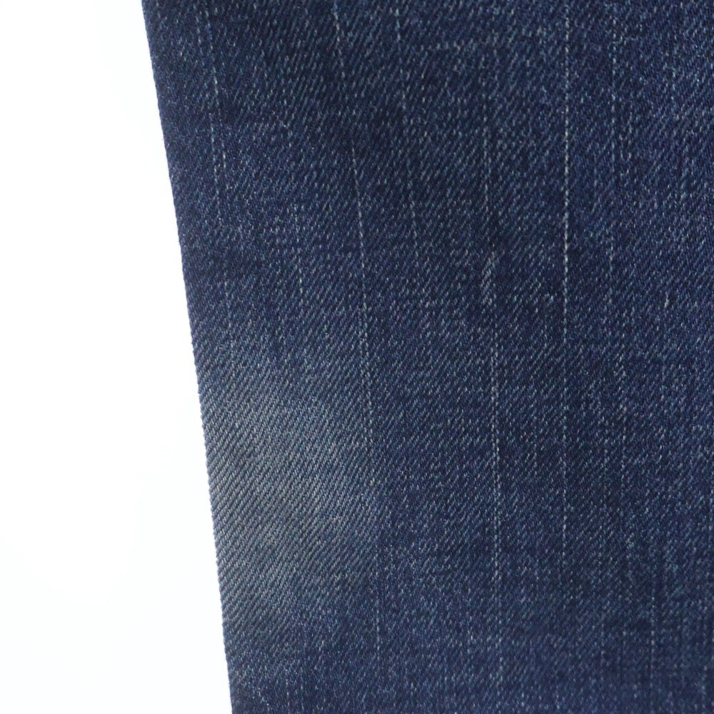 VISVIM(ヴィスヴィム) FLUXUS DENIM 01D3 パイソンパッチ フライボタン ストレートデニムパンツ インディゴ
