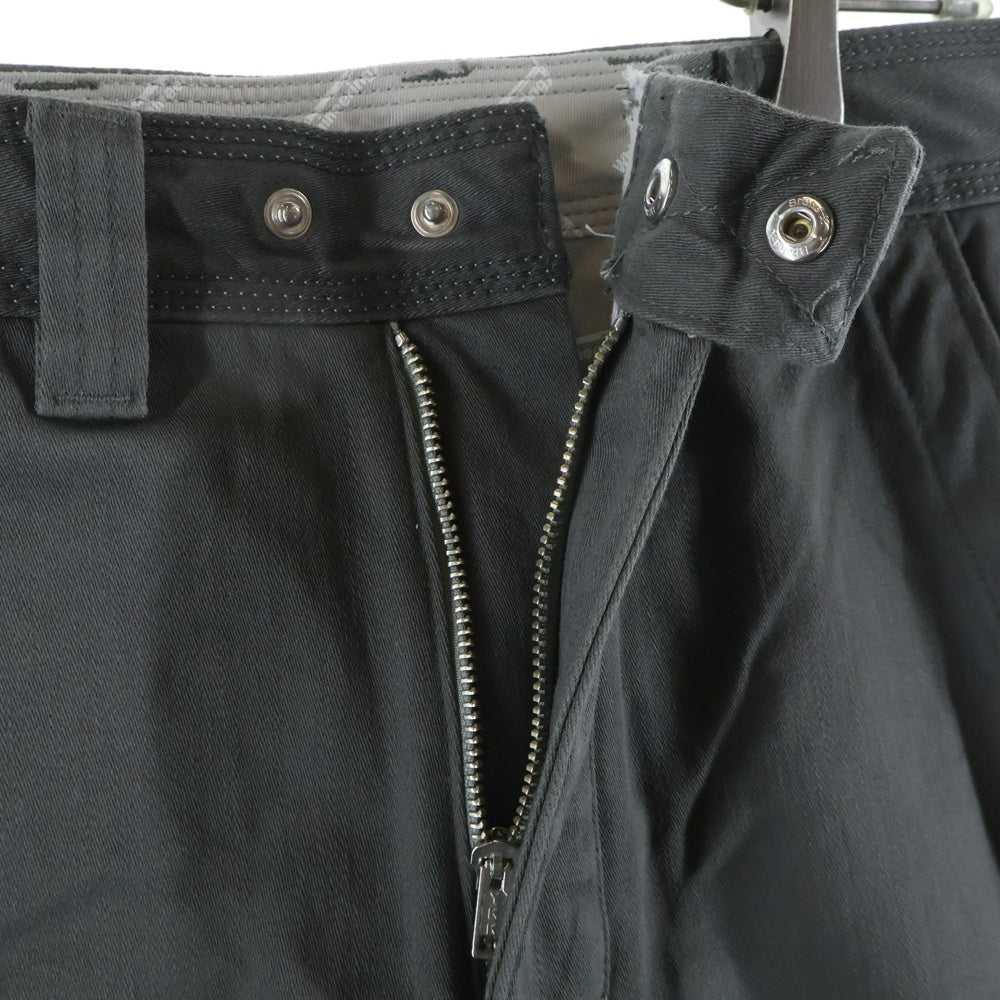 White Mountaineering(ホワイトマウンテニアリング) 5ポケット コットン ストレート ワークパンツ グレー WM1073417