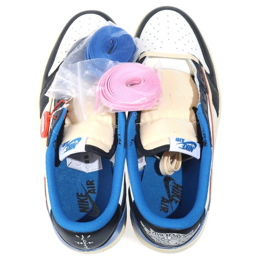 NIKE(ナイキ) ×Travis Scott×fragment design Air Jordan 1 Low トラヴィススコット フラグメントデザイン エアジョーダン1 ローカットスニーカー DM7866-140