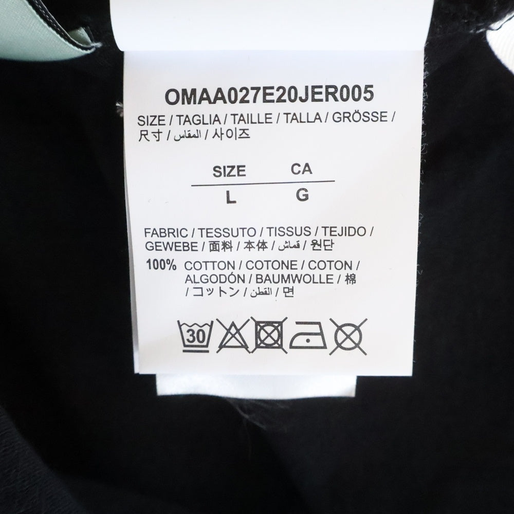 OFF-WHITE(オフホワイト) ARROW SLIM T-SHIRT Tシャツ 半袖カットソー フロントロゴ ブラック OMAA027E20JER0051045