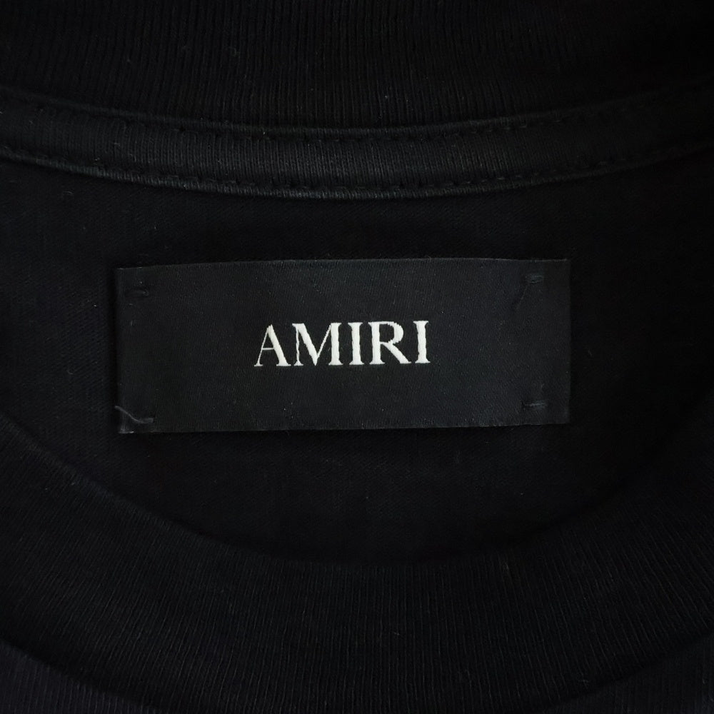 AMIRI(アミリ) HOLLYWOOD TEE ハリウッド プリント 半袖Tシャツ カットソー ブラック AMTOJR1009