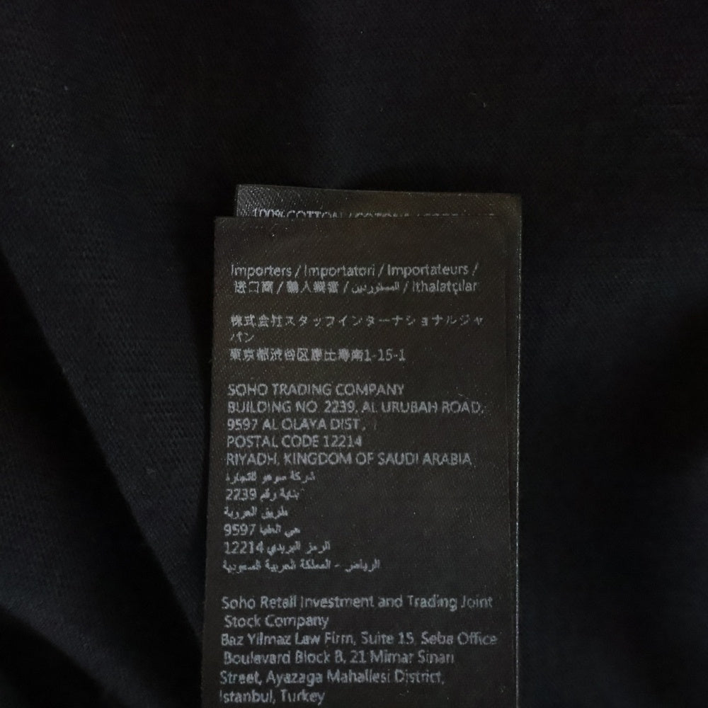 AMIRI(アミリ) HOLLYWOOD TEE ハリウッド プリント 半袖Tシャツ カットソー ブラック AMTOJR1009