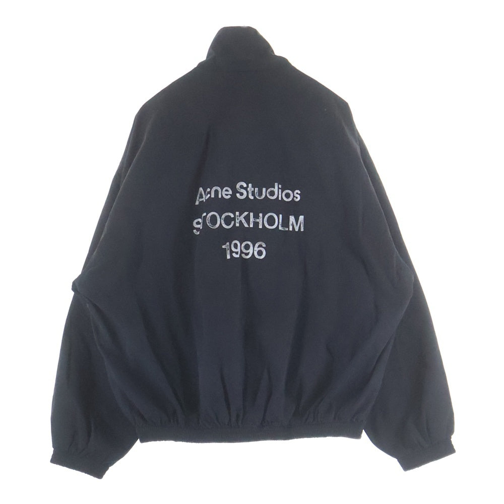Acne Studios(アクネ ストゥディオズ) LOGO ZIPPER JACKET ロゴ ジップアップジャケット ブラック FN-MN-OUTW001165