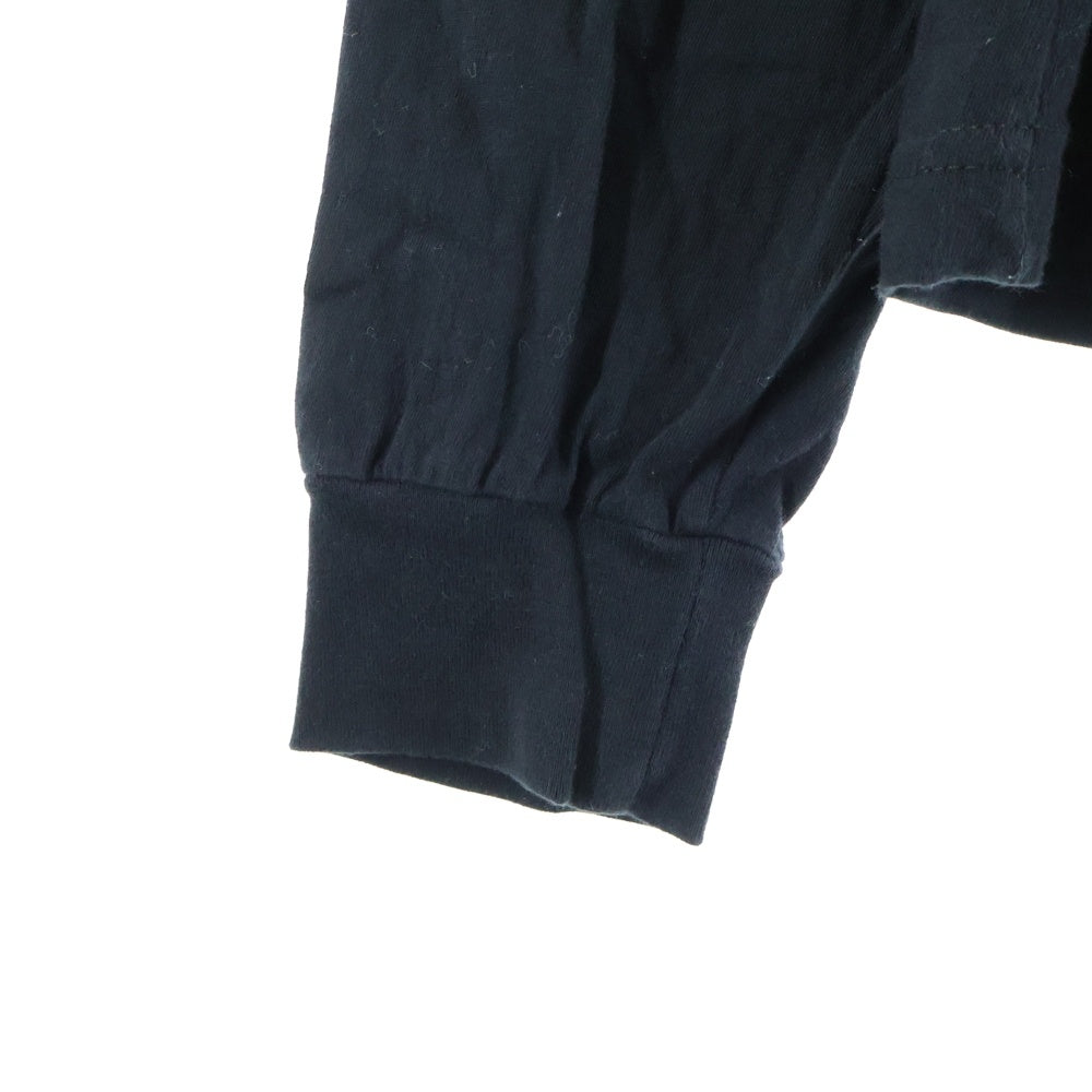 CHROME HEARTS(クロムハーツ) CH L/S TEE STAFF HORSESHOE バックホースシュープリント ポケット長袖Tシャツ カットソー ブラック/オレンジ