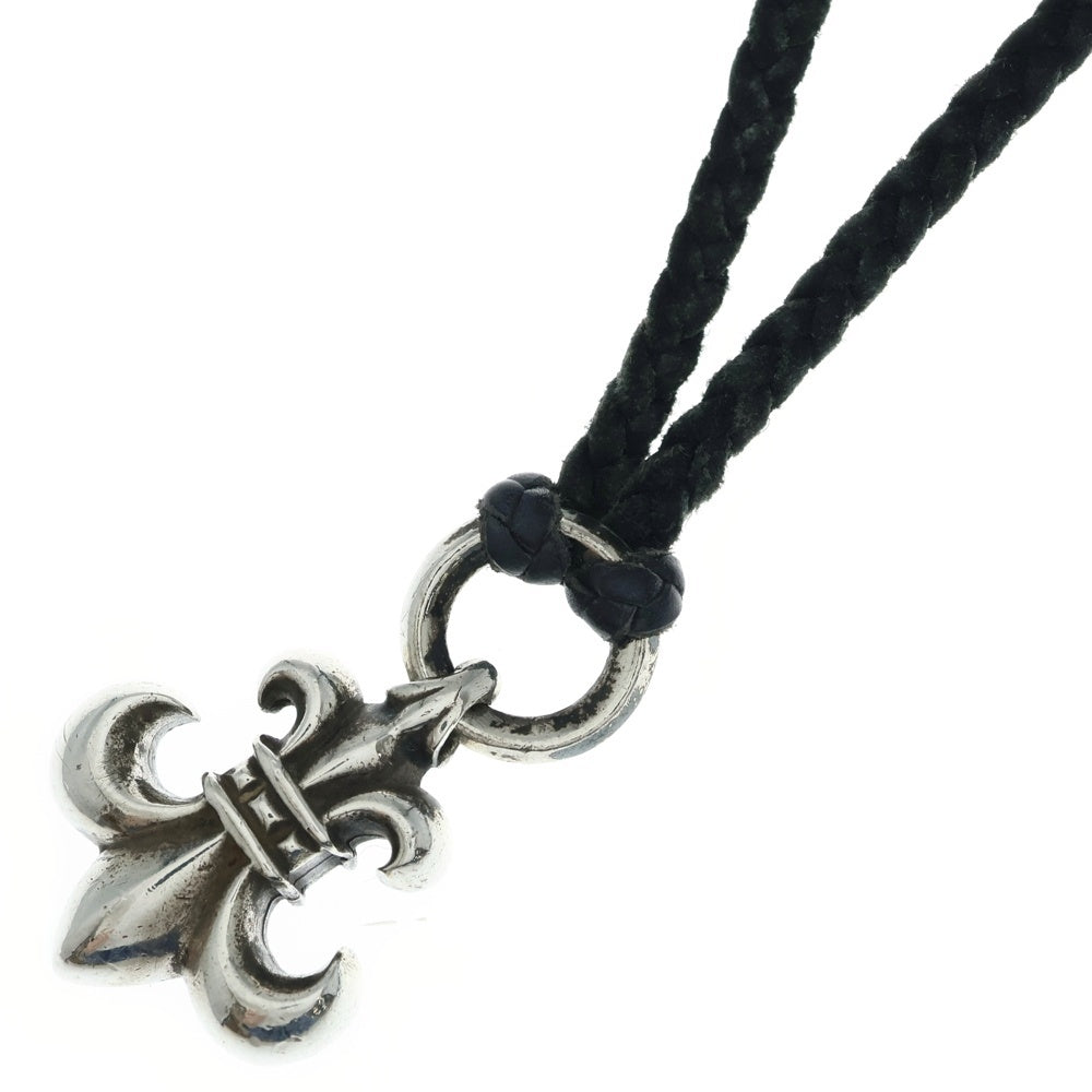 CHROME HEARTS(クロムハーツ) BS FLUER BSフレアペンダント シルバー ネックレストップ レザーブレイド シルバー