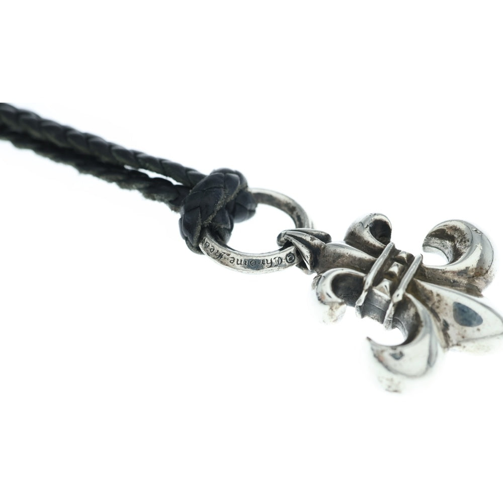 CHROME HEARTS(クロムハーツ) BS FLUER BSフレアペンダント シルバー ネックレストップ レザーブレイド シルバー