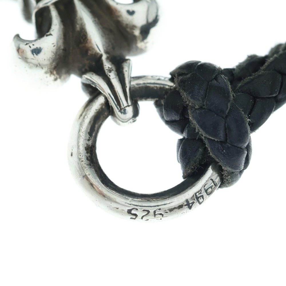 CHROME HEARTS(クロムハーツ) BS FLUER BSフレアペンダント シルバー ネックレストップ レザーブレイド シルバー