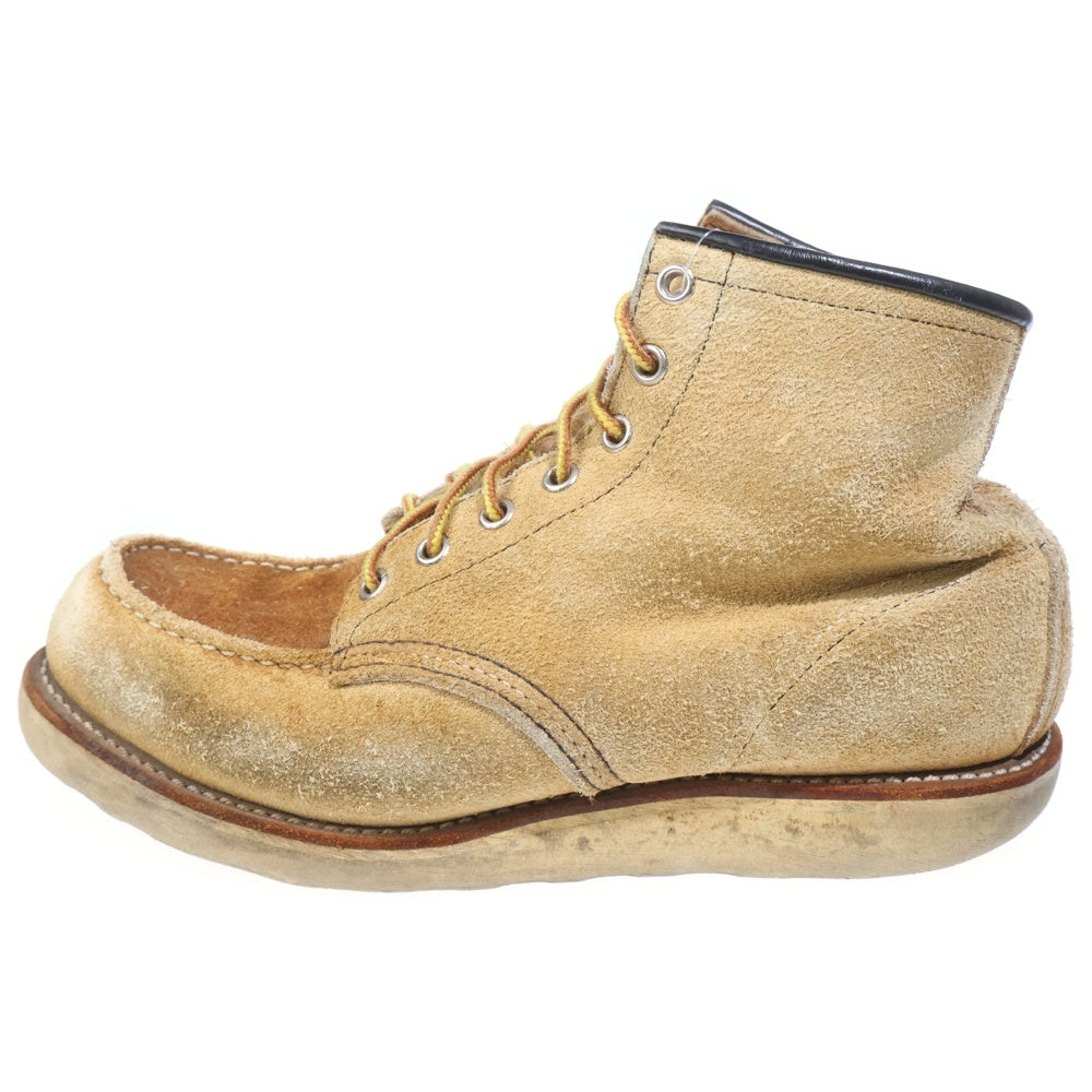 RED WING(レッド ウイング) CLASSIC MOC TOE 羽タグ スエード レースアップ ワークブーツ ベージュ
