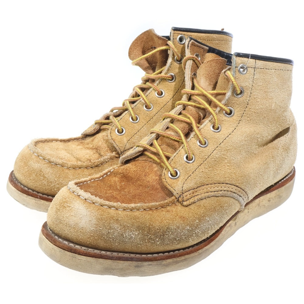 RED WING(レッド ウイング) CLASSIC MOC TOE 羽タグ スエード レースアップ ワークブーツ ベージュ