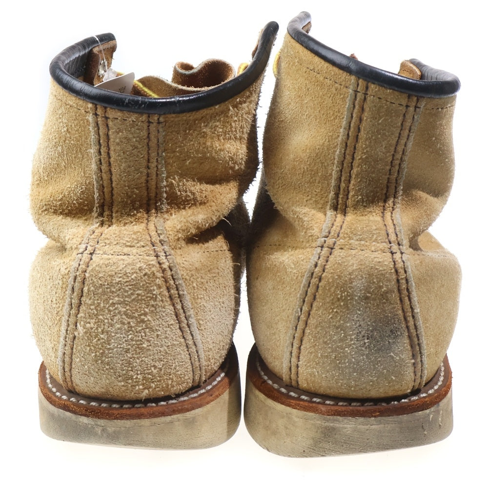 RED WING(レッド ウイング) CLASSIC MOC TOE 羽タグ スエード レースアップ ワークブーツ ベージュ