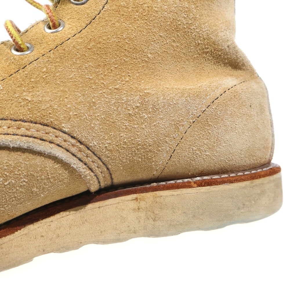 RED WING(レッド ウイング) CLASSIC MOC TOE 羽タグ スエード レースアップ ワークブーツ ベージュ