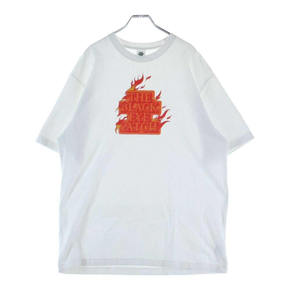 THE BLACK EYE PATCH(ブラックアイパッチ) BURNING OG LABEL TEE バーニングオージーラベル 半袖Tシャツ カットソー ホワイト