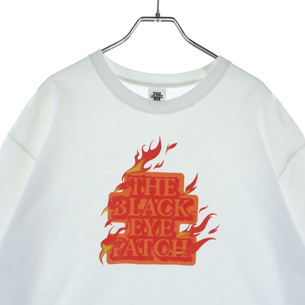 THE BLACK EYE PATCH(ブラックアイパッチ) BURNING OG LABEL TEE バーニングオージーラベル 半袖Tシャツ カットソー ホワイト