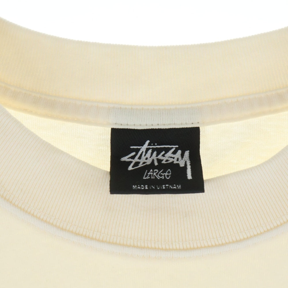 STUSSY(ステューシー) クルーネック 半袖Tシャツ カットソー ベージュ