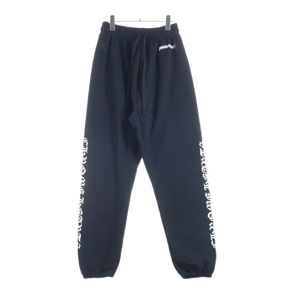 CHROME HEARTS(クロムハーツ) SWTSHRT PANTS フロントスクロールラベル サイドロゴ プリント スウェットパンツ ブラック