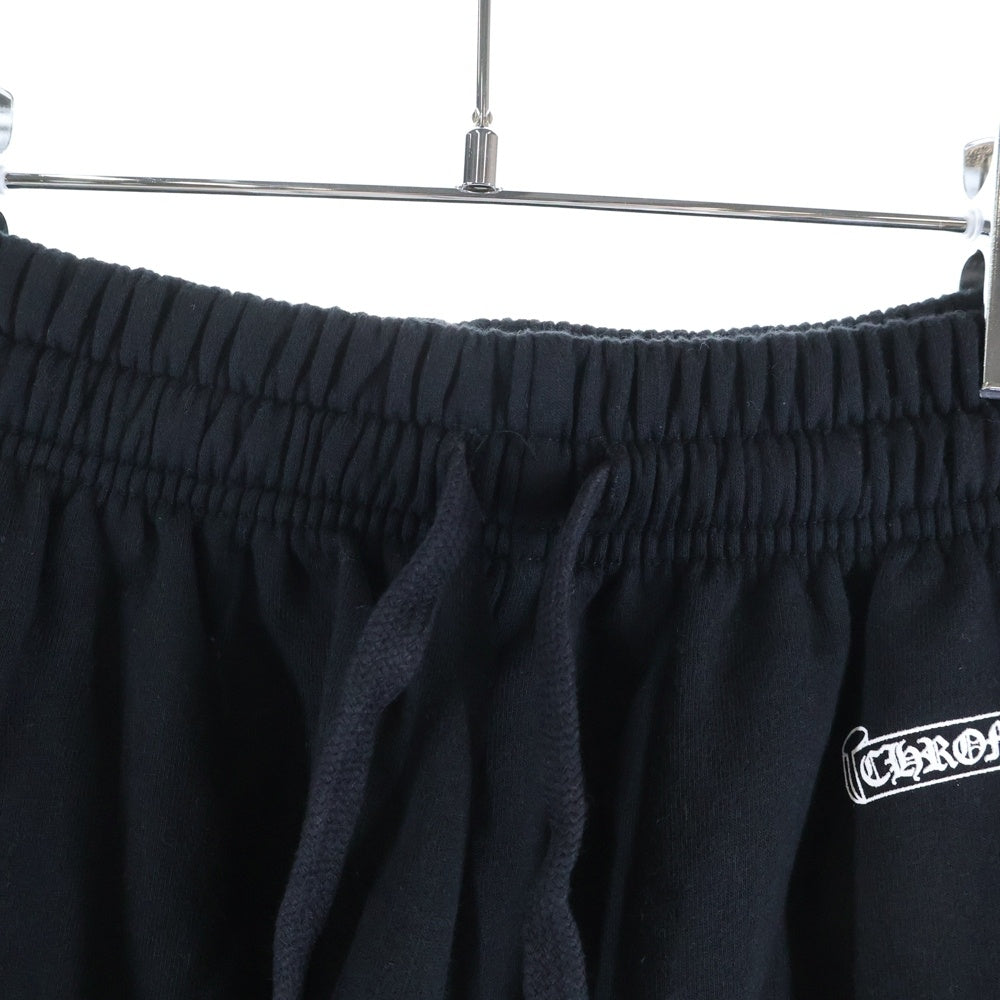 CHROME HEARTS(クロムハーツ) SWTSHRT PANTS フロントスクロールラベル サイドロゴ プリント スウェットパンツ ブラック