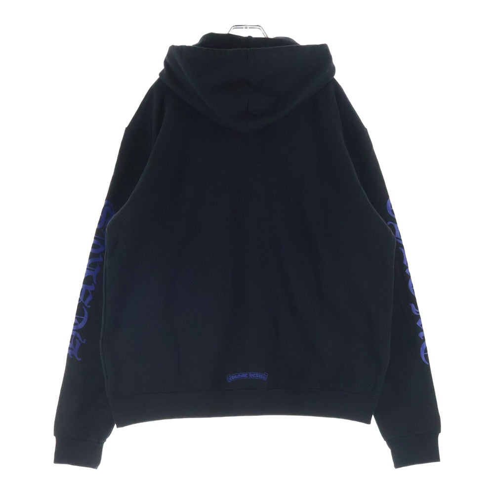 CHROME HEARTS(クロムハーツ) VERTICAL LOGO PULLOVER HOODIE ヴァーティカルロゴ プルオーバーパーカー フーディー ブラック/ネイビー