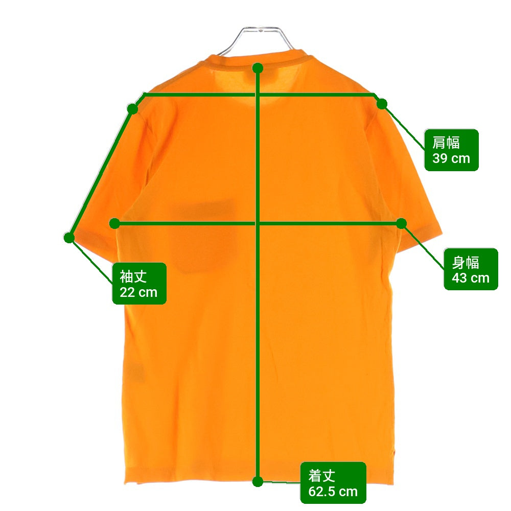 HERMES(エルメス) コットン ポケット半袖Tシャツ カットソー オレンジ
