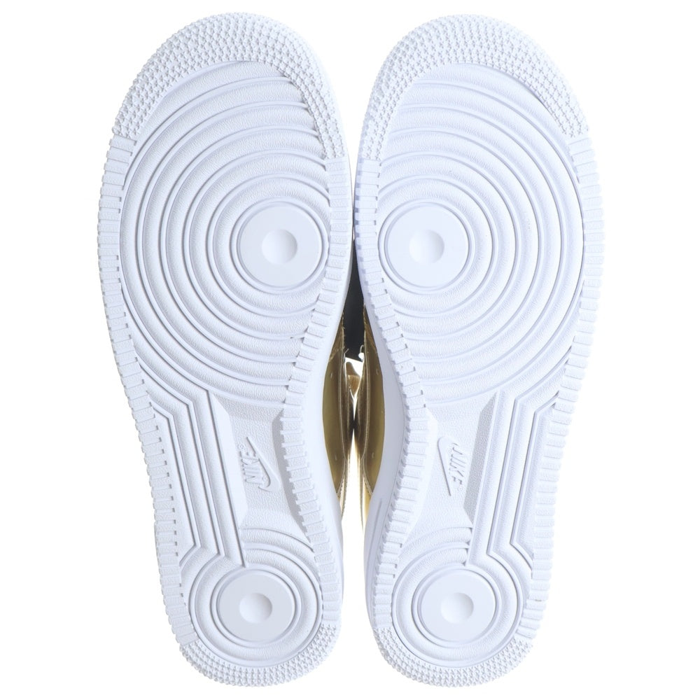 NIKE(ナイキ) WMNS AIR FORCE 1 SP METALLIC GOLD エアフォース1 ロー ローカットスニーカー US10.5/27.5cm CQ6566-700