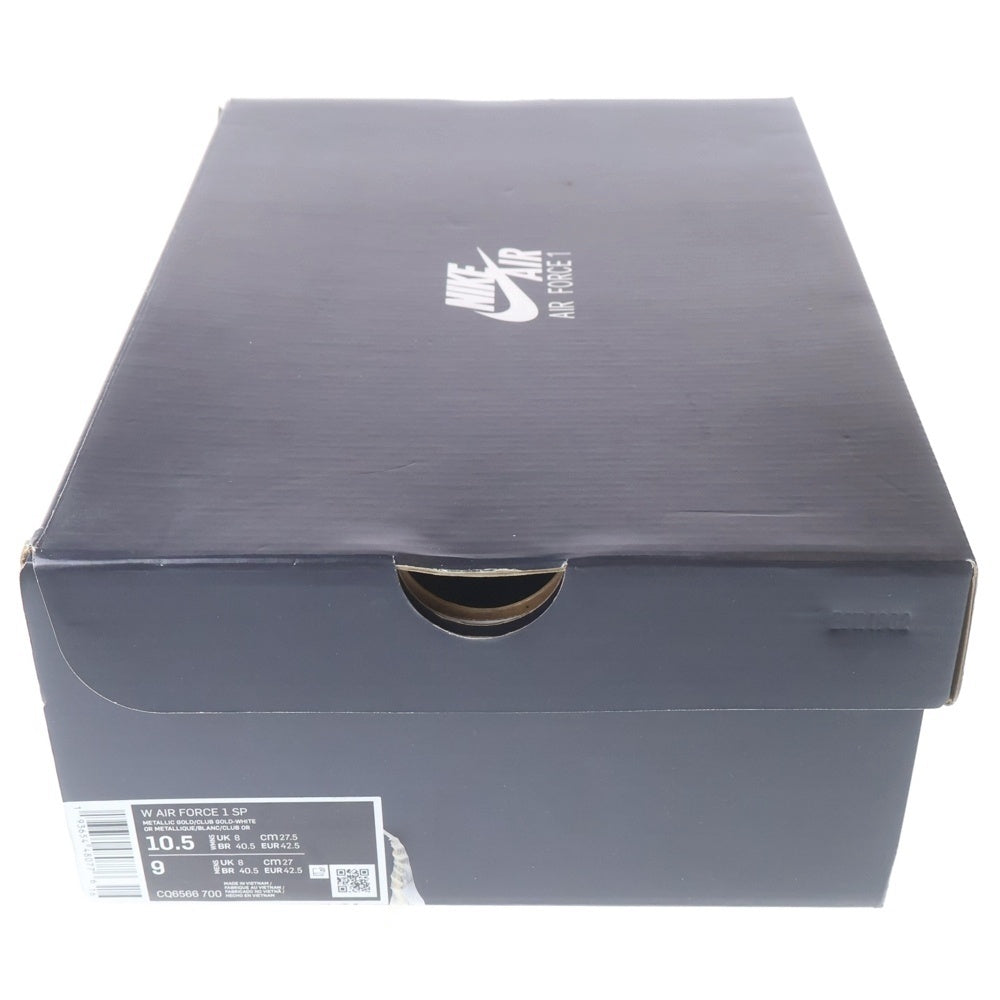 NIKE(ナイキ) WMNS AIR FORCE 1 SP METALLIC GOLD エアフォース1 ロー ローカットスニーカー US10.5/27.5cm CQ6566-700