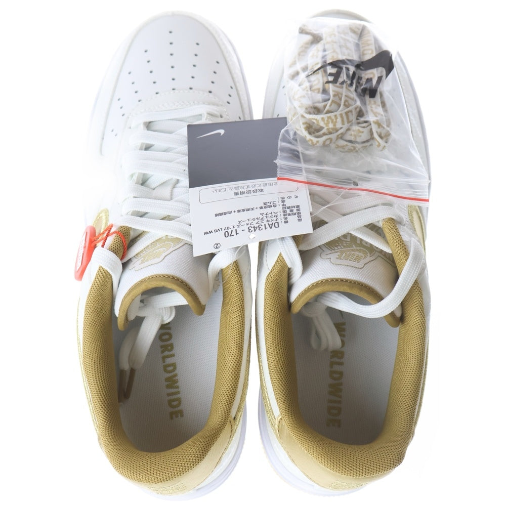 NIKE(ナイキ) AIR FORCE 1 LOW 07 LV8 WW ワールドワイドパック エアフォース1 ロー ローカットスニーカー US9/27.0cm DA1343-170 ホワイト/ゴールド