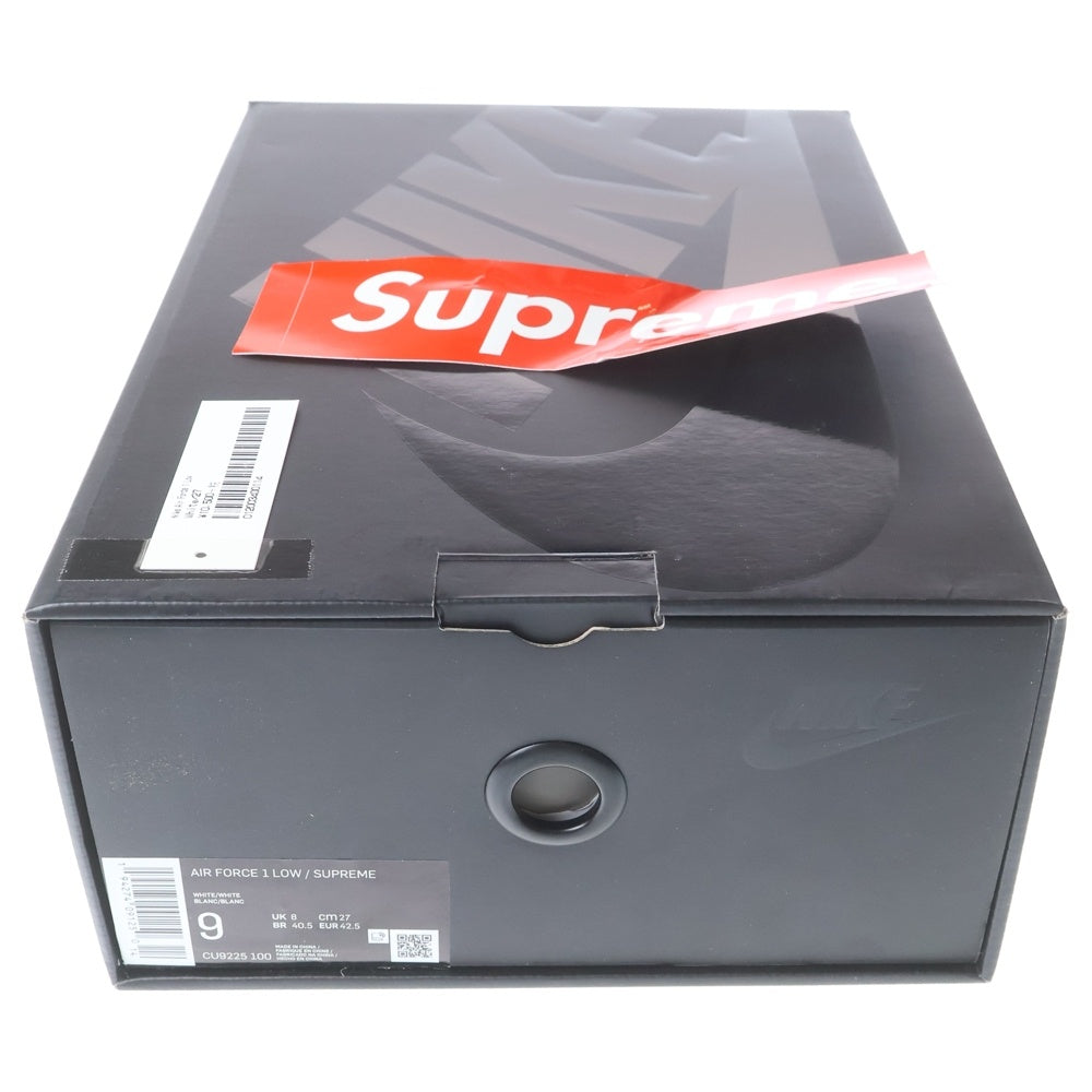 NIKE(ナイキ) ×SUPREME AIR FORCE 1 LOW シュプリーム エア フォース 1 ローカットスニーカーUS9/27.0cm CU9225-100 ホワイト