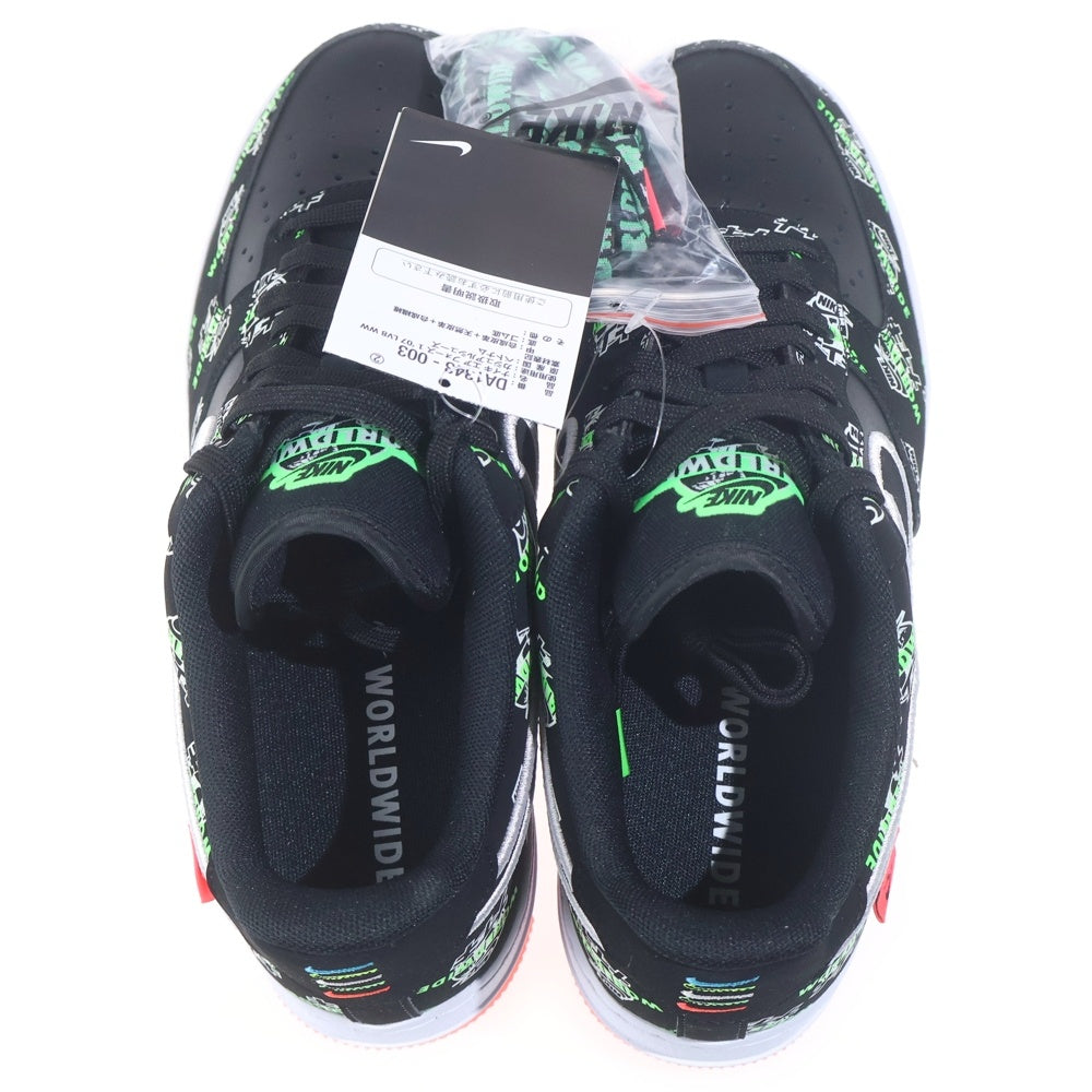 NIKE(ナイキ) AIR FORCE 1 LOW World Wide Pack KATAKANA エアフォース1 ロー カタカナ ローカットスニーカー US9/27.0cm DA1343-003 ブラック