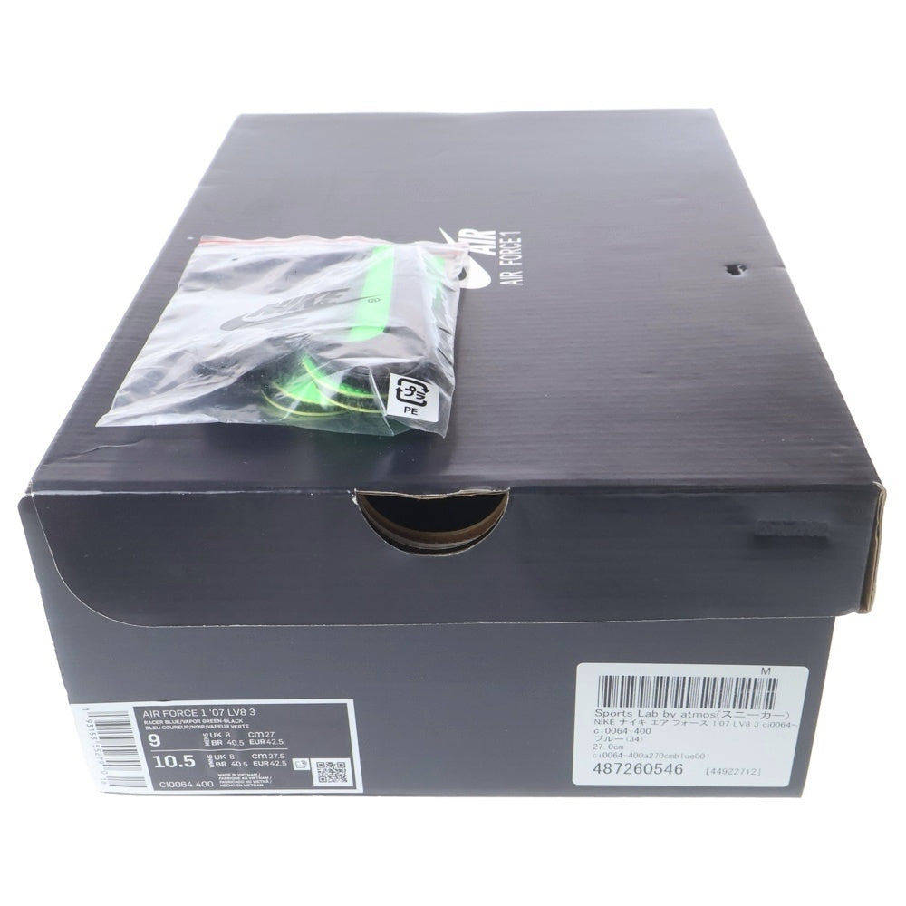 NIKE(ナイキ) AIR FORCE 1 LOW 07 LV8 3 RACER BLUE エアフォース1 ロー ローカットスニーカー US9/27.0cm CI0064-400 ブルー